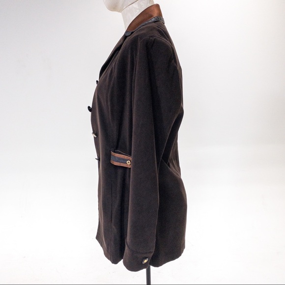 St. John Vintage S/M Adjustable Field Jacket Brown - Picture 9 of 15